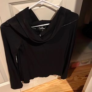 LuLu Black Off Shoulder Sweater